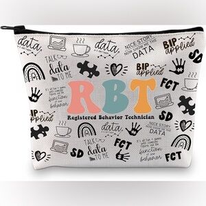 GJTIM women’s RBT Registered Behavior Technician Graphic Makeup Bag